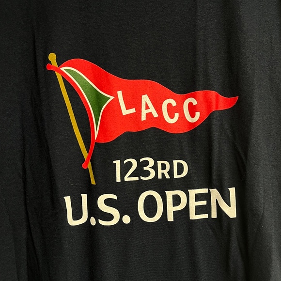 US Open LACC 2023 Men's XL T-Shirt 123rd US Open Blue Short Sleeve Golf - Picture 2 of 4
